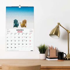Calendario pared Finocam 25x40 2026 Paisajes Paraíso catalán