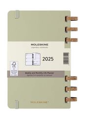 Agenda espiral Moleskine Life Planner 12m sem/vista 2025 L kiwi