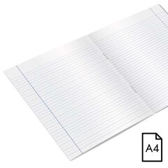 Llibreta A4 Grapa 48F Ratlla Blau Abacus