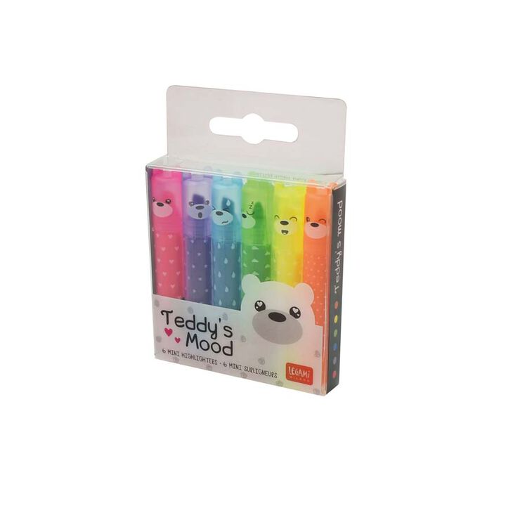 Marcadors mini Legami Teddy 6 unitats