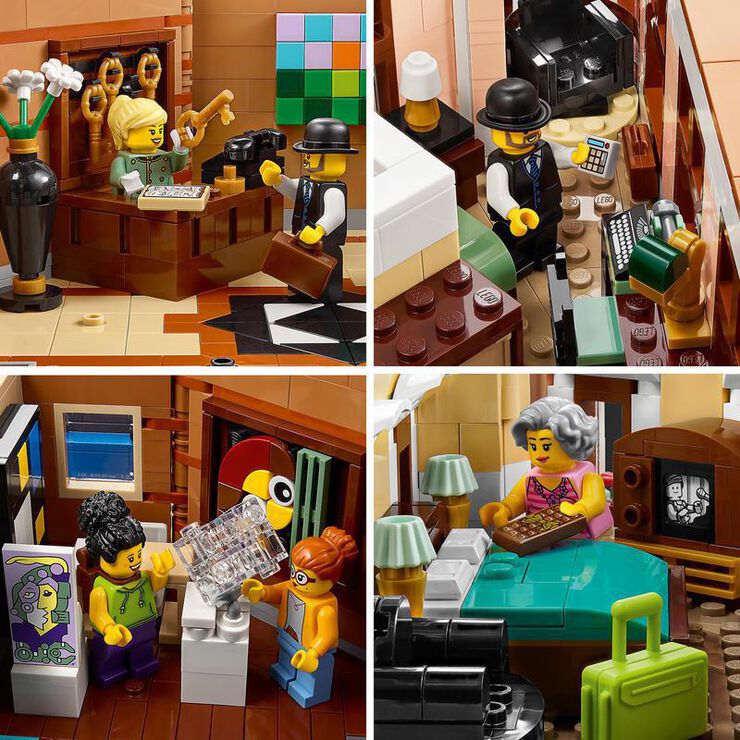 LEGO® Hotel Boutique set de construcción modular coleccionable con 5 secciones detalladas 10297