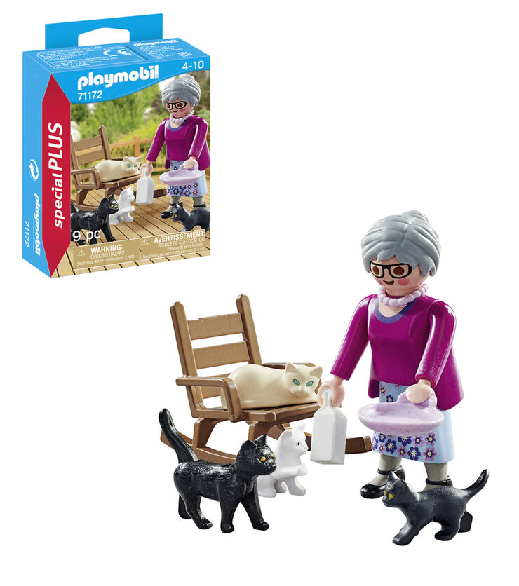 Playmobil Special Plus Abuela con gatos 71172