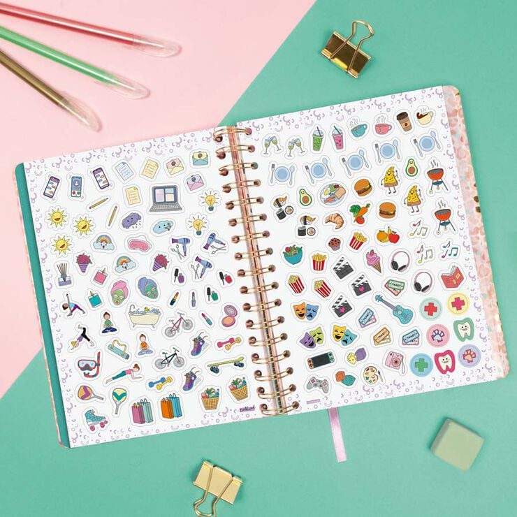 Agenda Finocam Talkual 1/4 sem/vista horizontal cat 2026 Oro