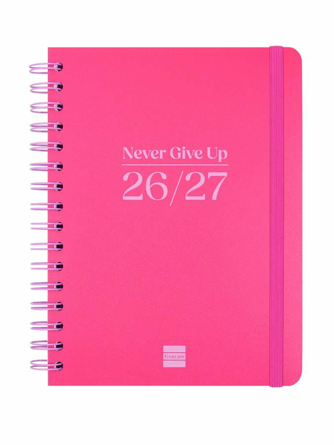 Agenda Finocam Cosmflex 1/4 Sem/Vista Catal&aacute;n 2026-27 Rojo