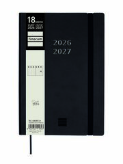Agenda Finocam 18M Mara Y10 Sem/Vista Vertical Multiling&uuml;e 2026-27 Negro
