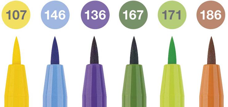 Pitt Artist Pen brush Sumer Vibes 6 colores