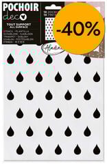 Plantilla Stencil Aladine 20x30cm Gotas