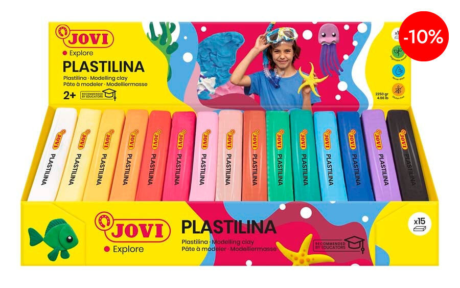 Plastilina Jovi vegetal 150g 15 colores