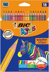 Llapis Bic Kids Evolution Stripes 18 Colors