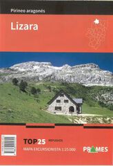 Mapa exc. refugios Lizara 1:25.000 Mapa exc. refugios Lizara 1:25.000