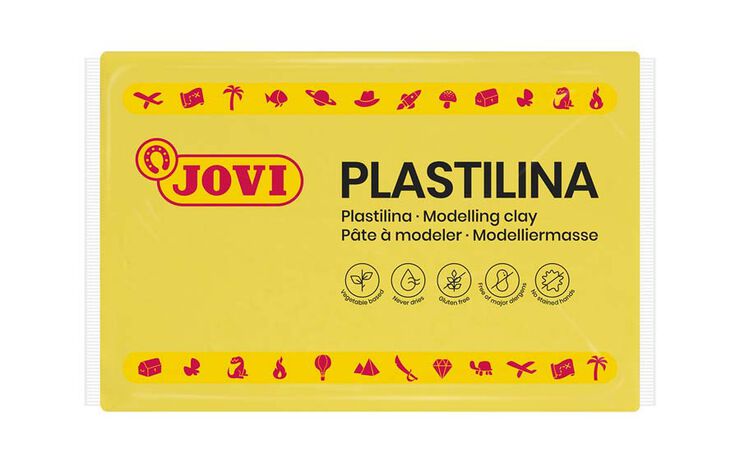 Plastilina Jovi 350g groc 1u