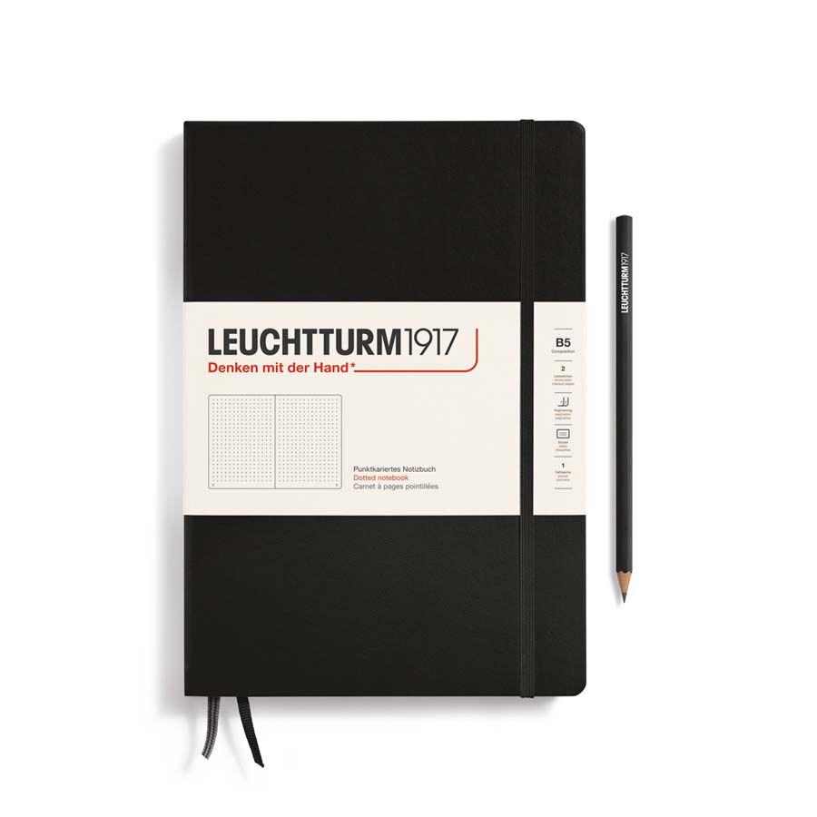 Llibreta Leuchtturm B5 tapa dura dots negre