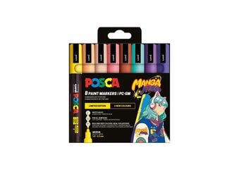 Rotuladores Posca PC-5M Manga Hero 8 colores