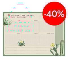 Planificador Setmanal A4 Kokonote Botanical Cacti catal&agrave;