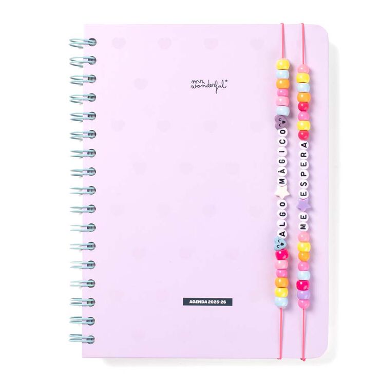 Agenda escolar Mr. Wonderful Wonder setm/vista cas 2025-26 Algo mágico me espera