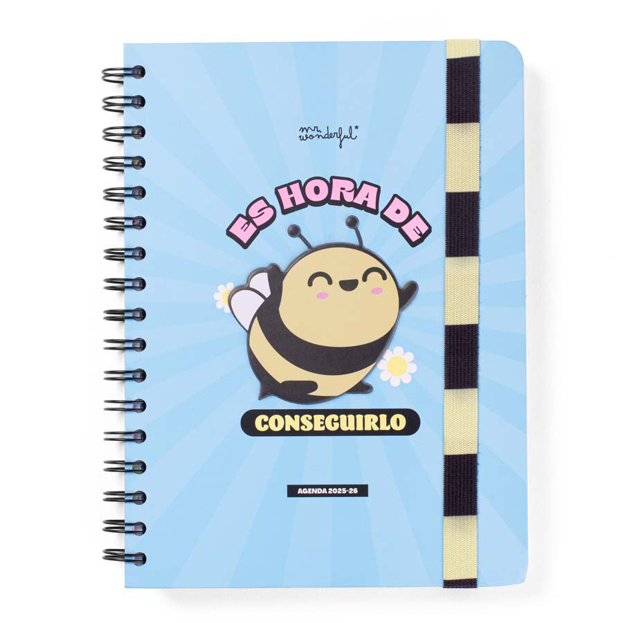 Agenda escolar Mr. Wonderful Wonder sem/vista cas 2025-26 Es hora de conseguirlo