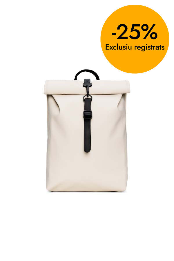 Mochila Rains Rolltop Mini dune