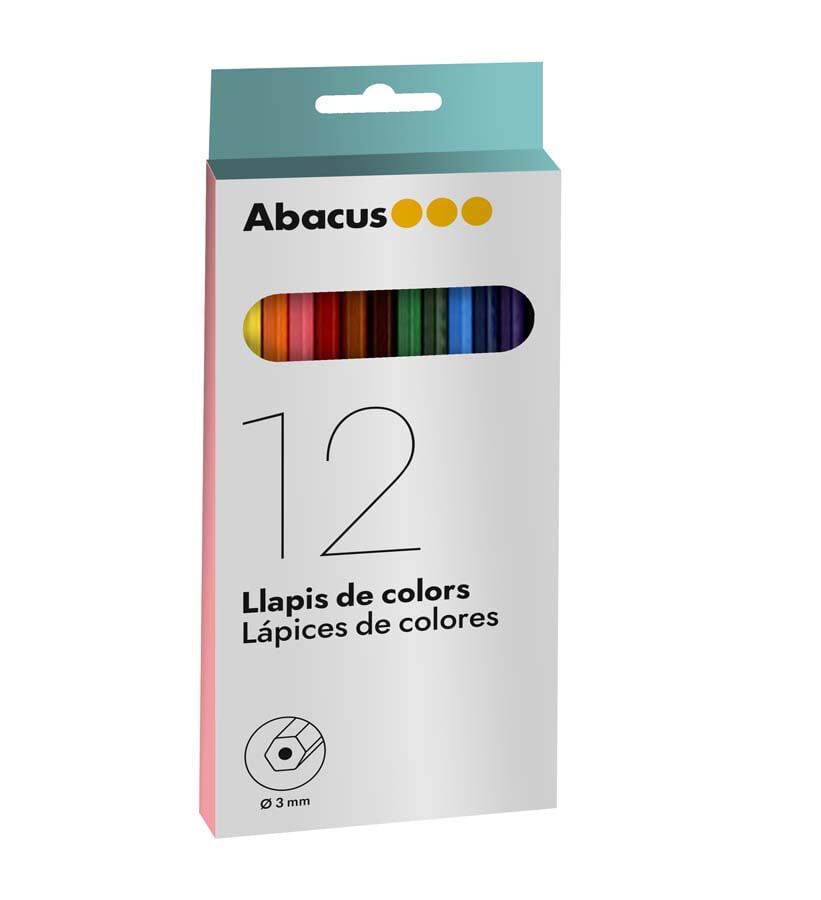 Llapis de colors Abacus 12 colors