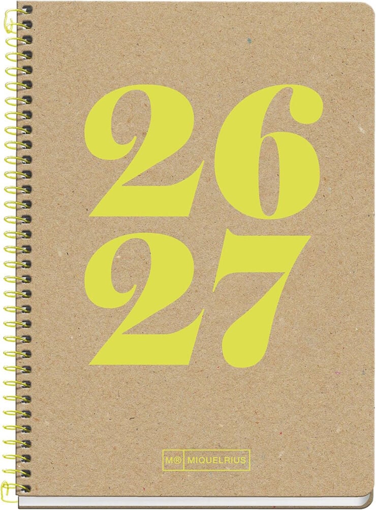 Agenda Escolar Activa S/V Mult. 2026-2027 Ecoyear