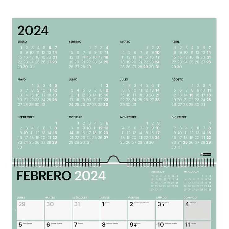 Calendario pared MiquelRius A3 2024 cast Chromat