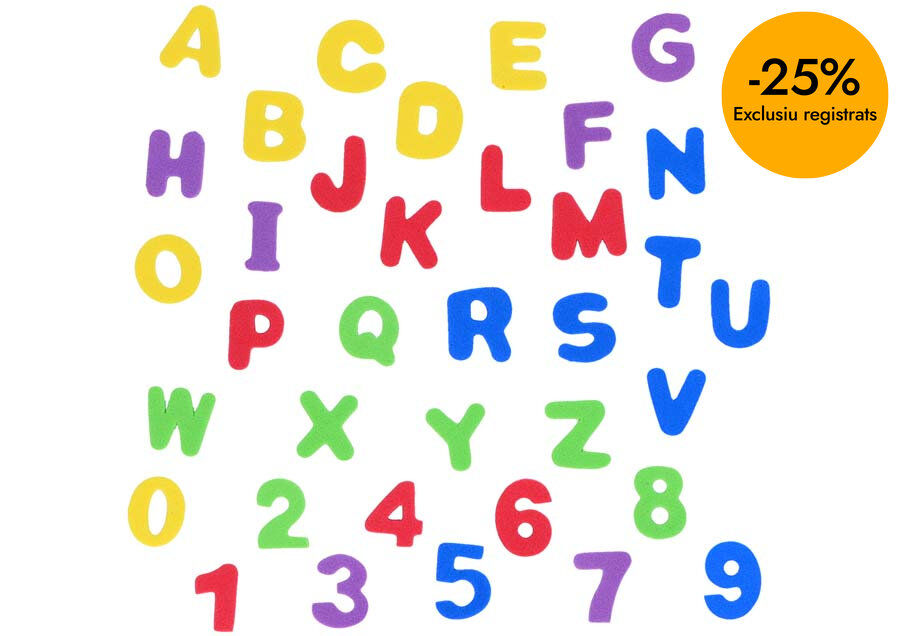 Formes goma eva Innspiro lletres 360u