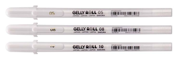 Bolígrafo Sakura Gelly Roll 05/08/10 blanco