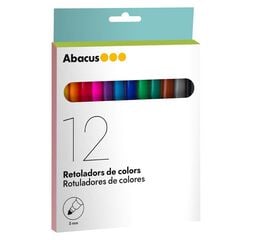 Rotuladores gruesos Abacus 12 colores Rotuladores gruesos Abacus 12 colores