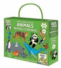 Libro y puzle Els animals 100 piezas