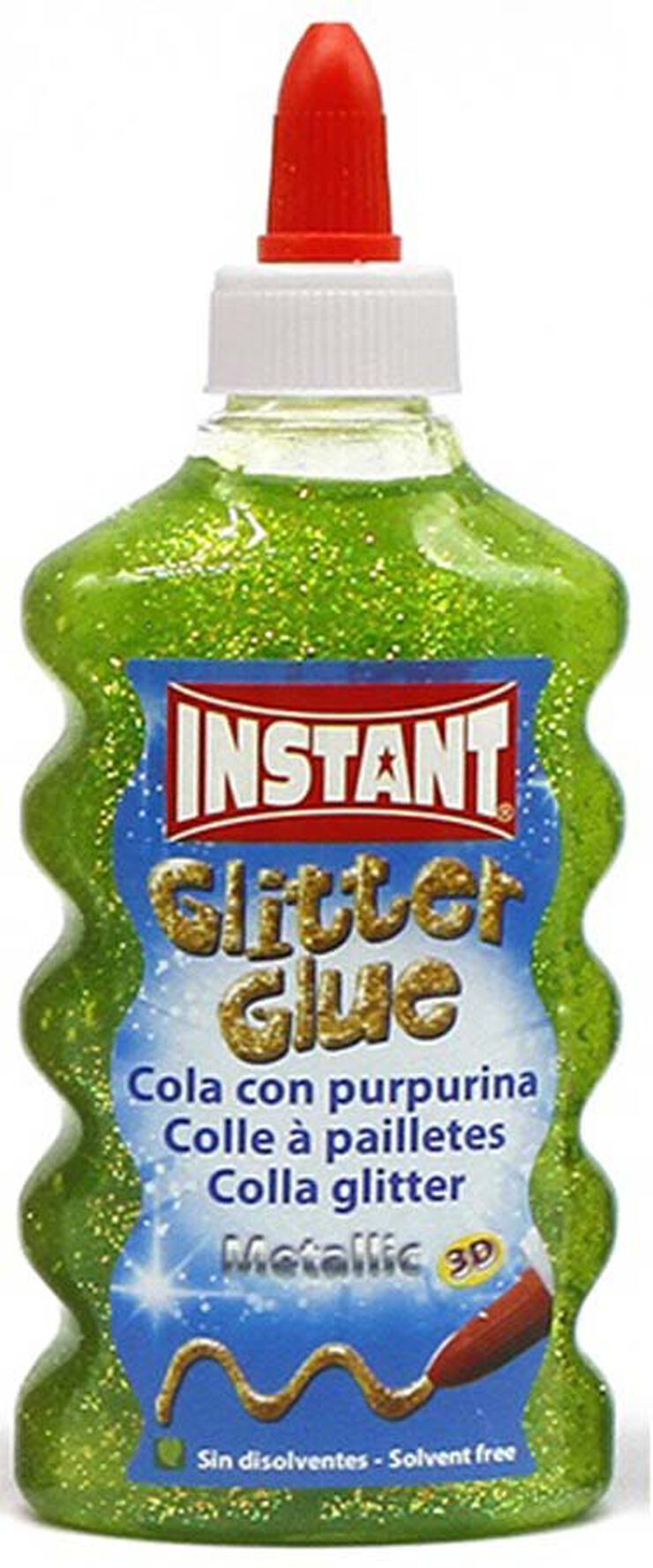 Cola Instant Glitter Met&aacute;lico 180ml colores surtidos