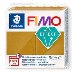 Pasta modelar Fimo Effect 57g metal oro