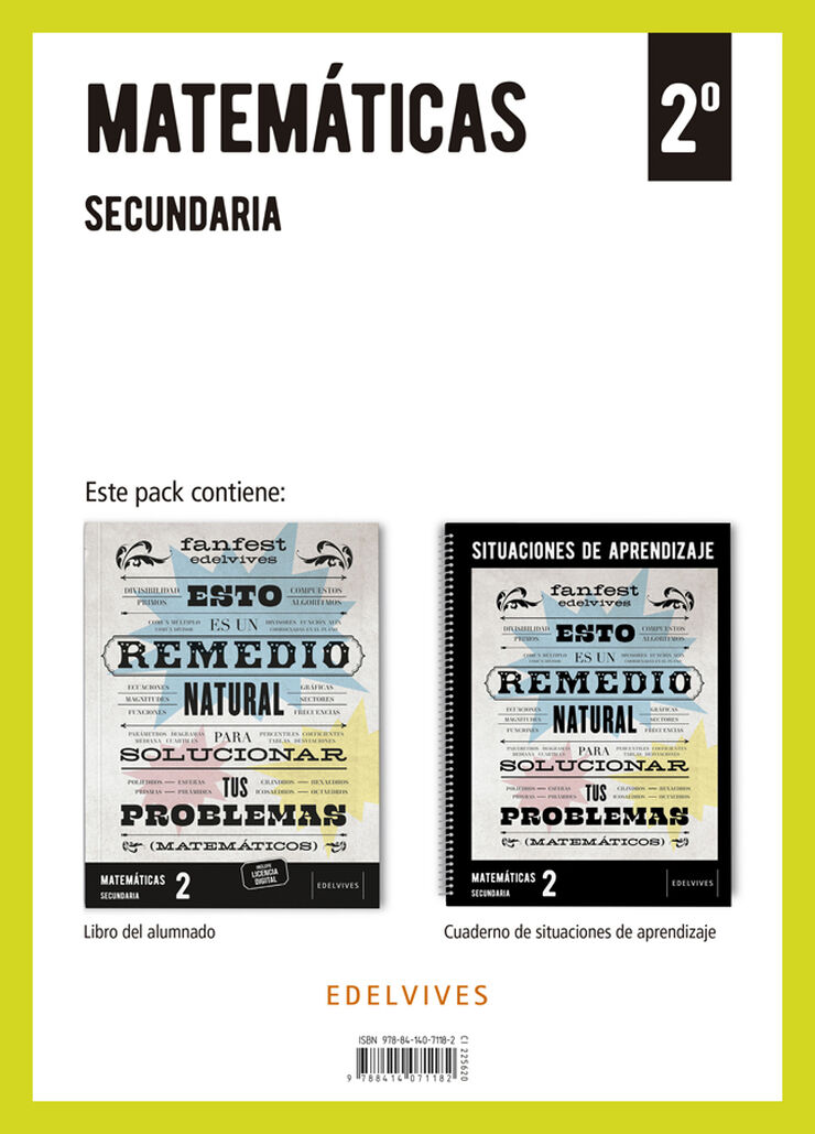 Proyecto: FanFest. Matem&aacute;ticas 2 Secundaria. Libro del alumnado + Cuaderno