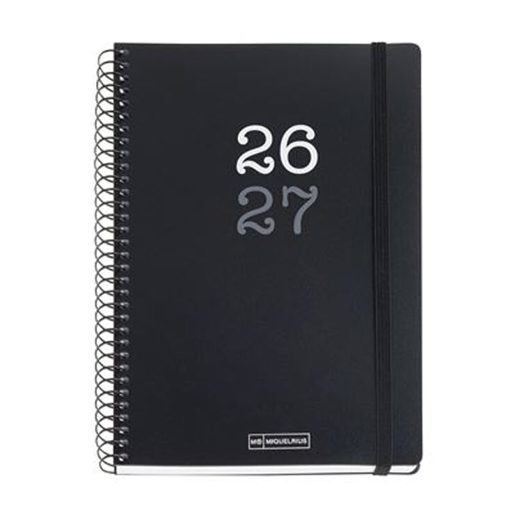 Agenda Escolar Plus D/P Cat. 2026-2027 Negre