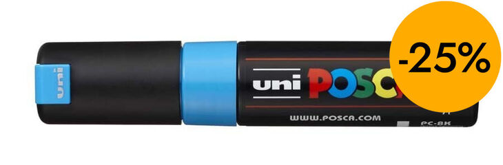 Retolador Posca PC-8K 8mm turquesa