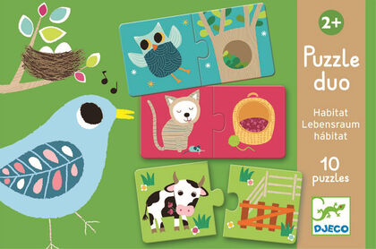 Puzzle Habitat Djeco 24 piezas Puzzle Habitat Djeco 24 piezas