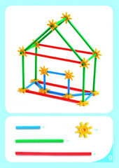 Juego de construcción Nathan Fichas bambuchicolor