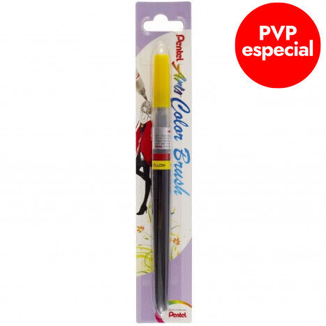 Pincel recargable Pentel XGFL amarillo