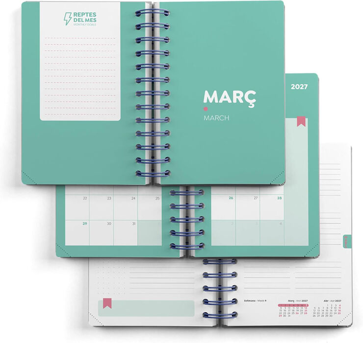 Agenda Escolar Activa W-O S/V Cat. 2026-2027 Spring