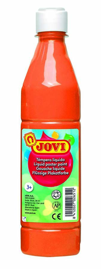T&eacute;mpera preparada Jovi Naranja 500 ml 12 unidades