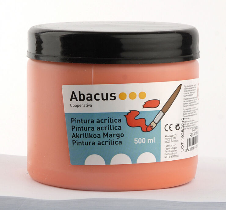 Pintura acrílica Abacus 500ml naranja
