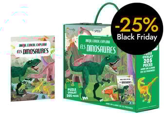 Puzle y libro 205 piezas Els Dinosaures