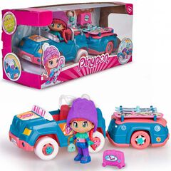 Pinypon Coche de Nieve con Remolque