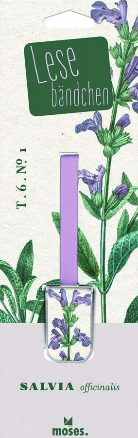 Punto de Libro met&aacute;lico + Cinta Salbei