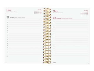 Agenda Finocam Design Collection E10 día/pág cat 2026 Flora