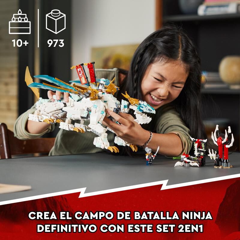 LEGO Ninjago Criatura Drag n de Hielo de Zane 2en1 71786 Abacus