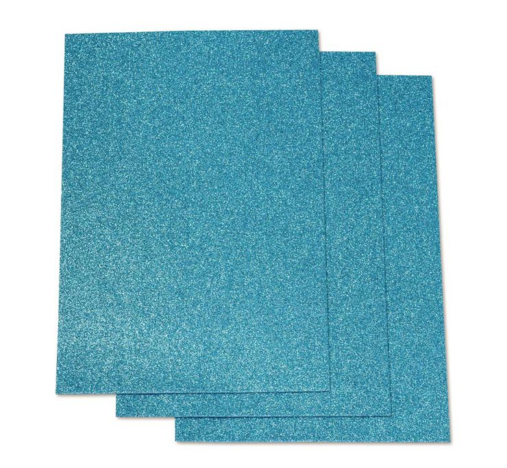 Planxa Eva glitter Faibo 40x60cm blau clar 3u