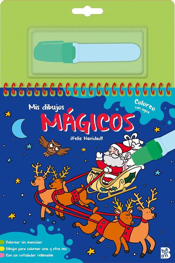 Mis dibujos m&aacute;gicos - Coloreo con agua: &iexcl;Feliz Navidad!
