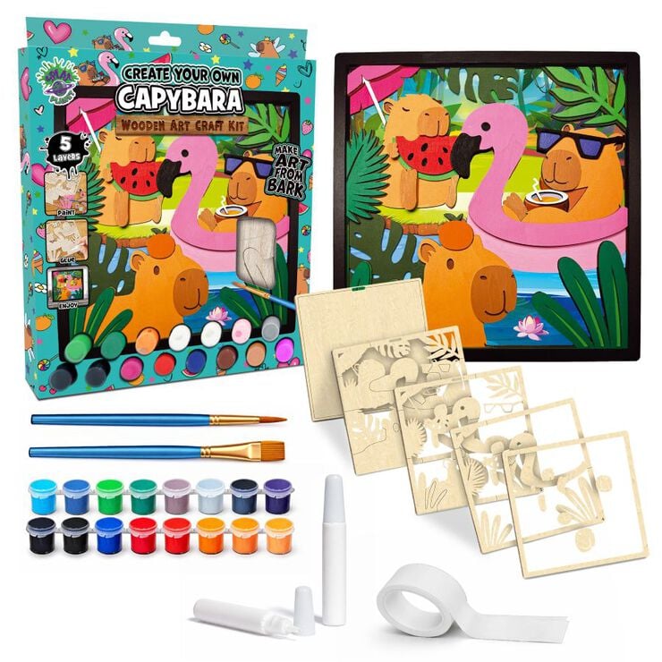 Kit Art en Fusta Splat Planet Model Capibara