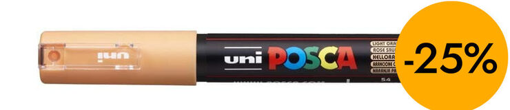 Rotulador Posca PC-1M 0,7mm naranja claro