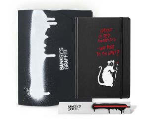 Bloc 14x21 Banksy + Grafeex rojo Bloc 14x21 Banksy + Grafeex rojo