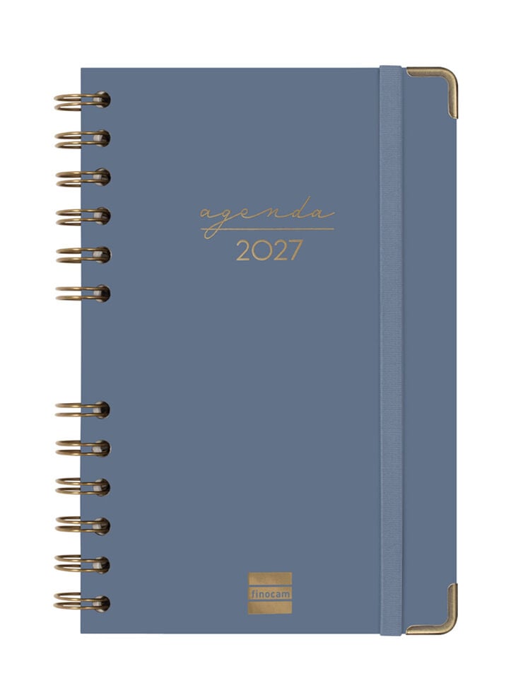 Agenda Finocam Alma Semana Vista Horizontal 2027 Catal&aacute;n Azul